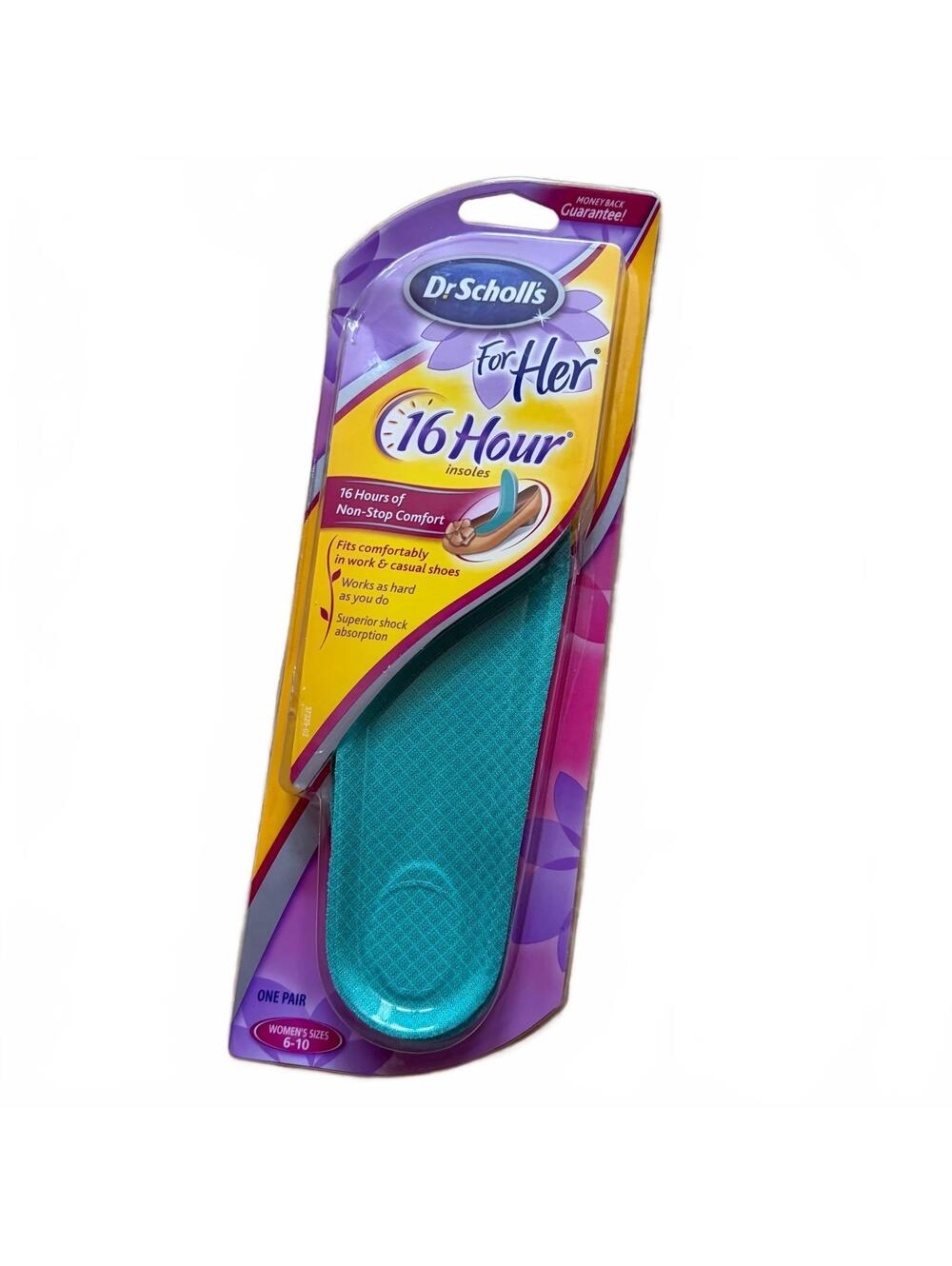 Dr. Scholl’s For Her 16 Hour Insoles Women's Size 6-10 NWT